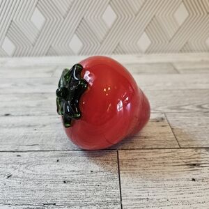 Murano Style Art Glass Strawberry Hand Blown Glass